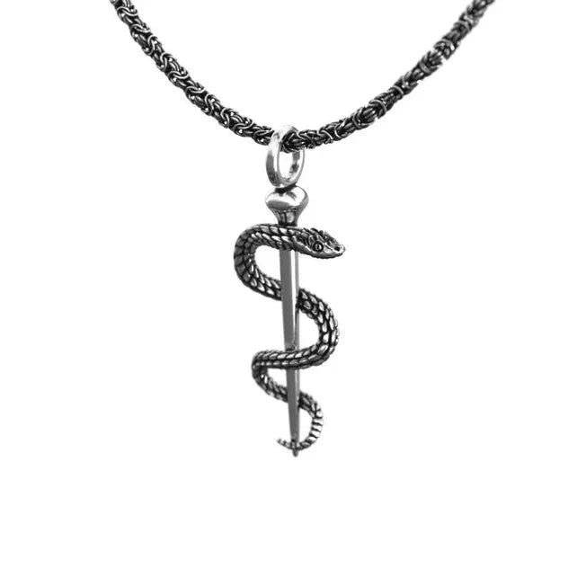 Silver Snake Pendant