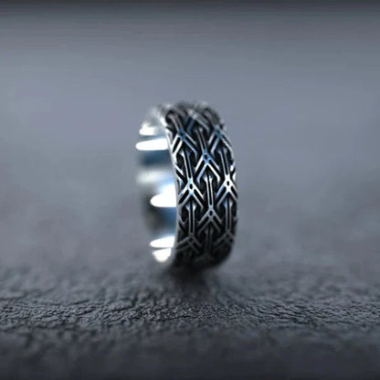 Silver Viking Wedding Ring