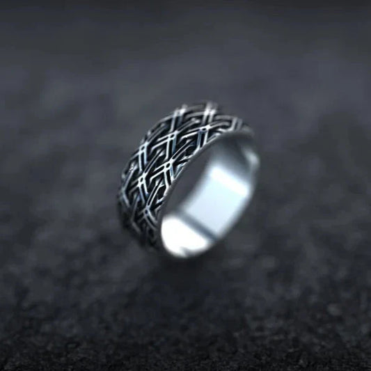 Silver Viking Wedding Ring