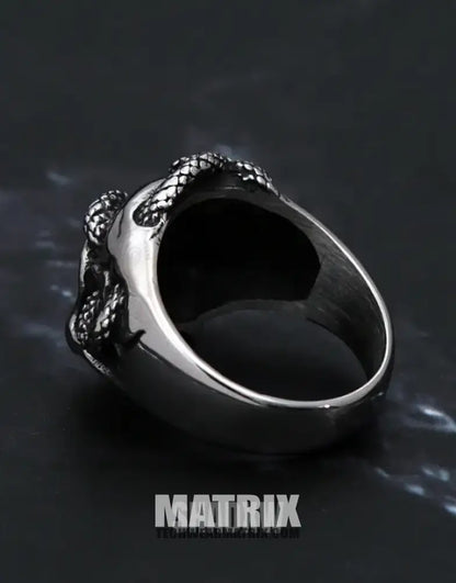 Skull Snake Ring