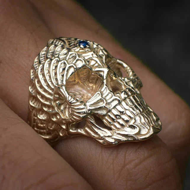 Solid Gold Skull Ring