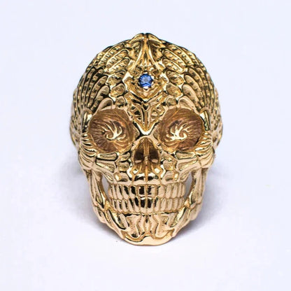 Solid Gold Skull Ring