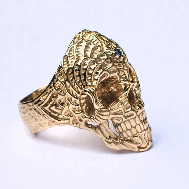 Solid Gold Skull Ring