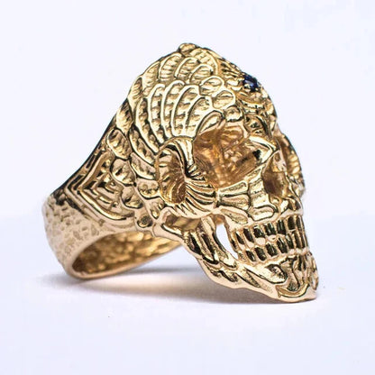 Solid Gold Skull Ring