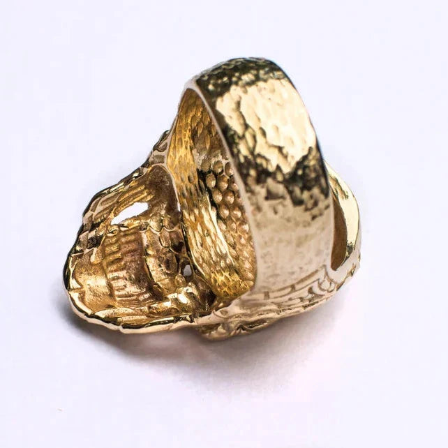 Solid Gold Skull Ring