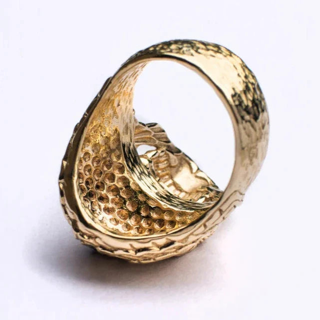 Solid Gold Skull Ring