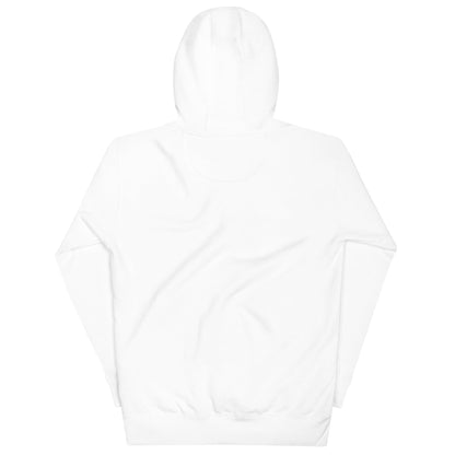 Sporty White Embroidered Hoodie