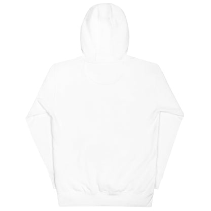 Sporty White Embroidered Hoodie