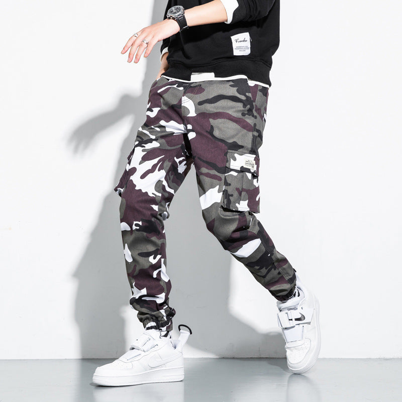 Spring Camo Cyberpunk Pants