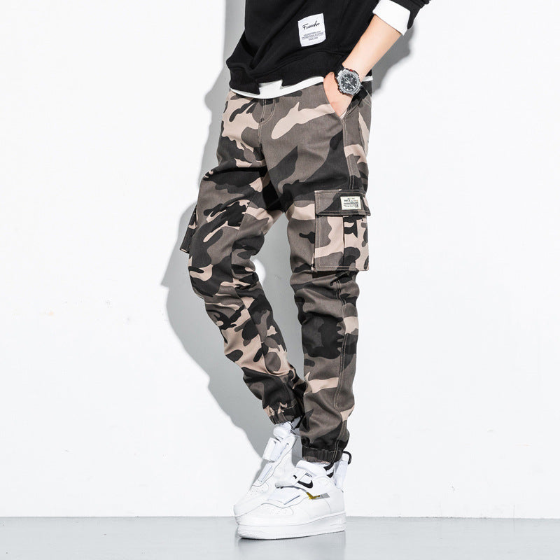 Spring Camo Cyberpunk Pants