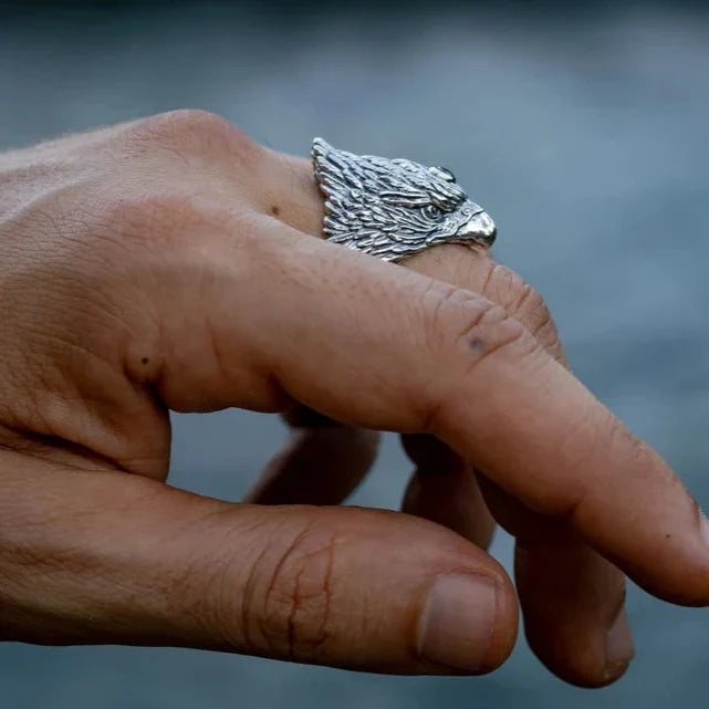 Sterling Silver Eagle Ring