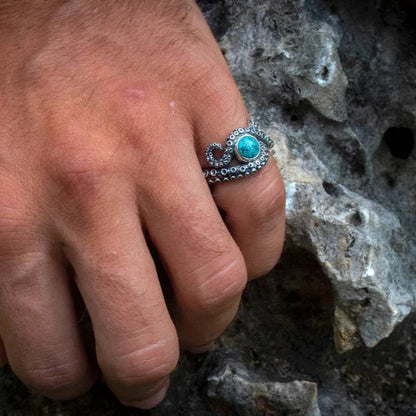 Sterling Silver Octopus Ring