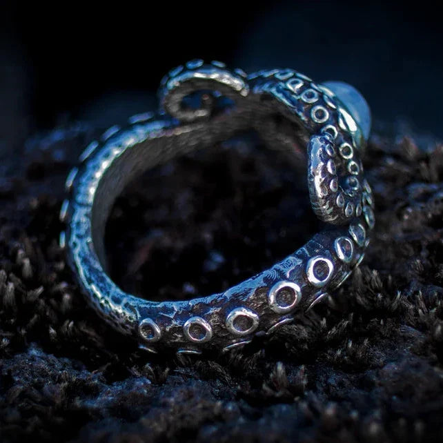 Sterling Silver Octopus Ring