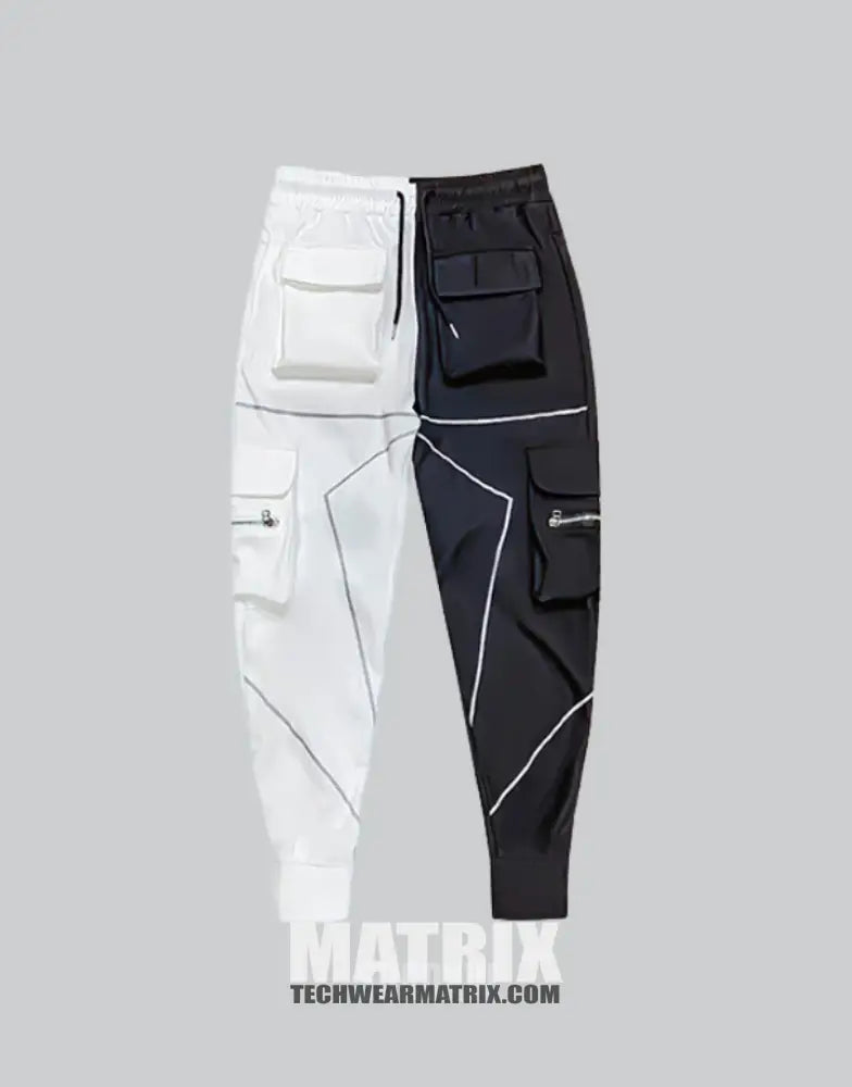 Streetwear Black and White Pants