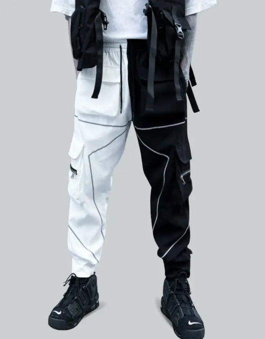 Streetwear Black and White Pants