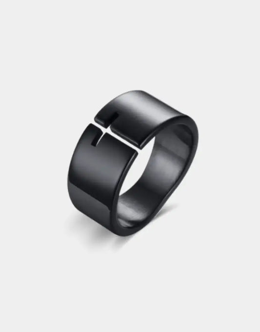 Black Cross Ring