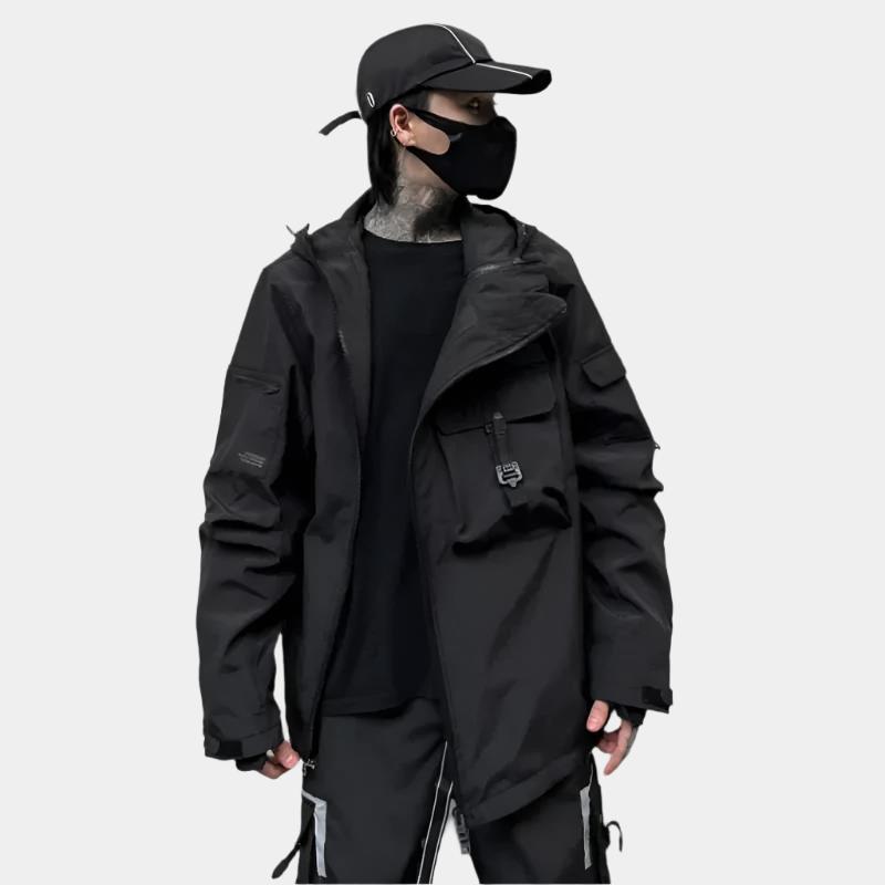 Stylish Black Long Jacket for Female | CYBER TECHWEAR®