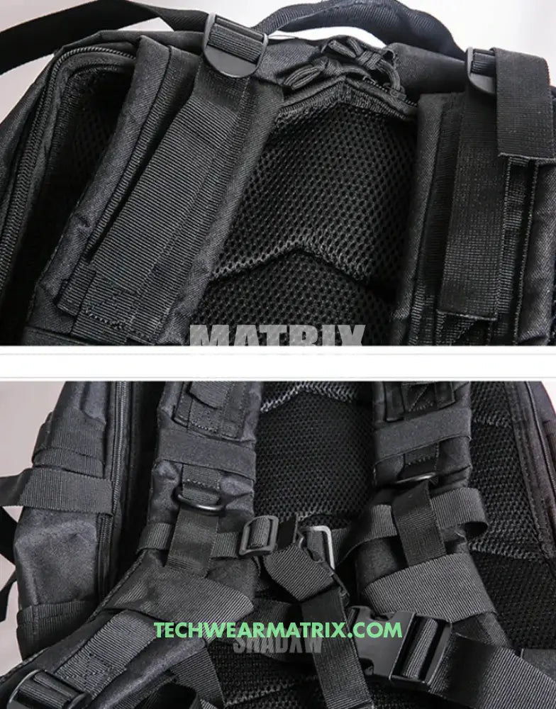 Black Tactical Backpack