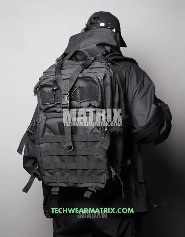 Black Tactical Backpack