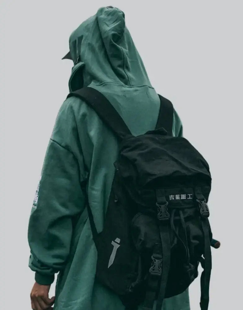 Black Techwear Backpack