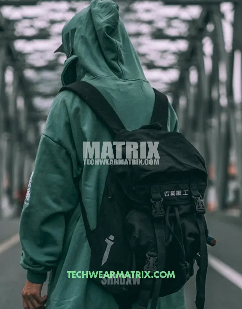 Black Techwear Backpack