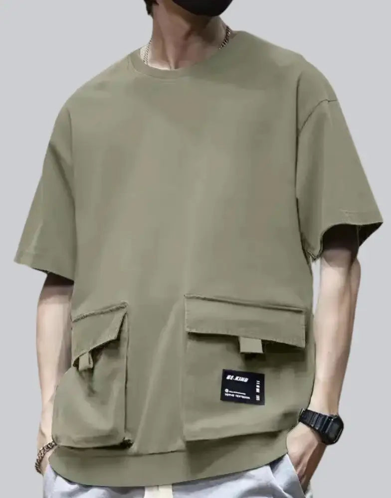 Khaki cargo shirt