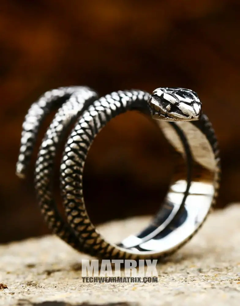 Silver Snake Ring