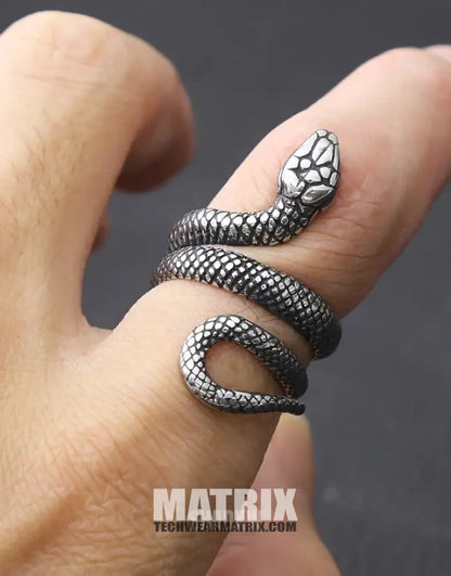 Silver Snake Ring