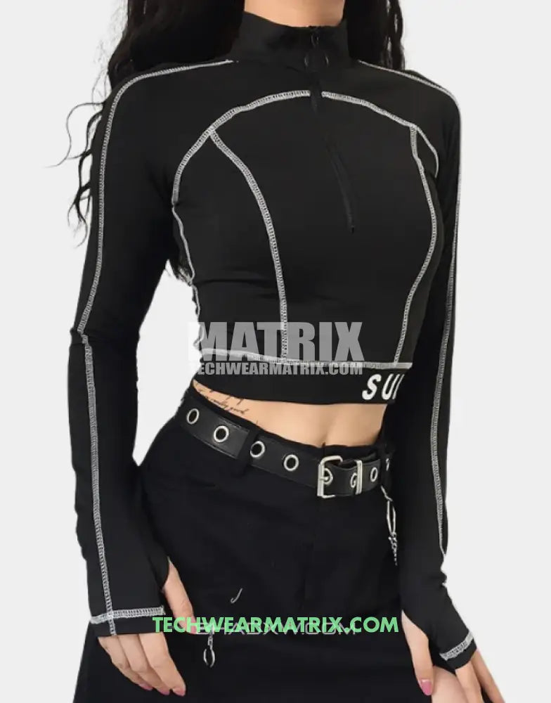 Techwear crop top