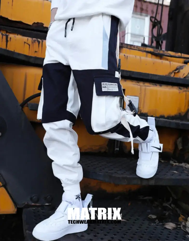 White techwear pants