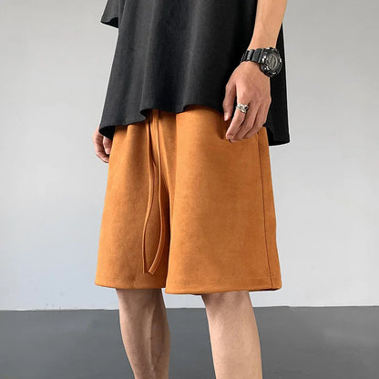 Suede Fabric Shorts