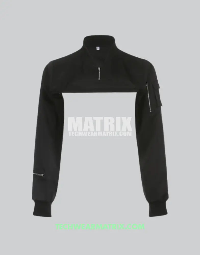 Super Short Crop Top for Edgy and Stylish Fashionistas Techwear shirt