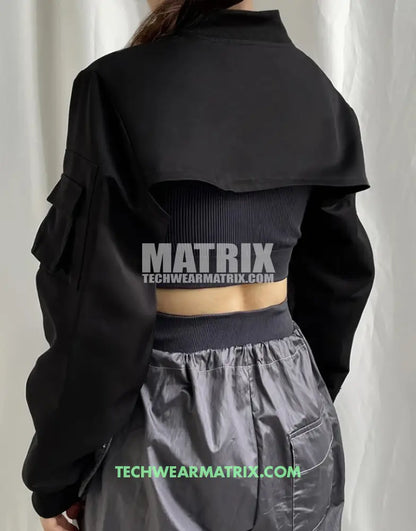 Super Short Crop Top for Edgy and Stylish Fashionistas Techwear shirt