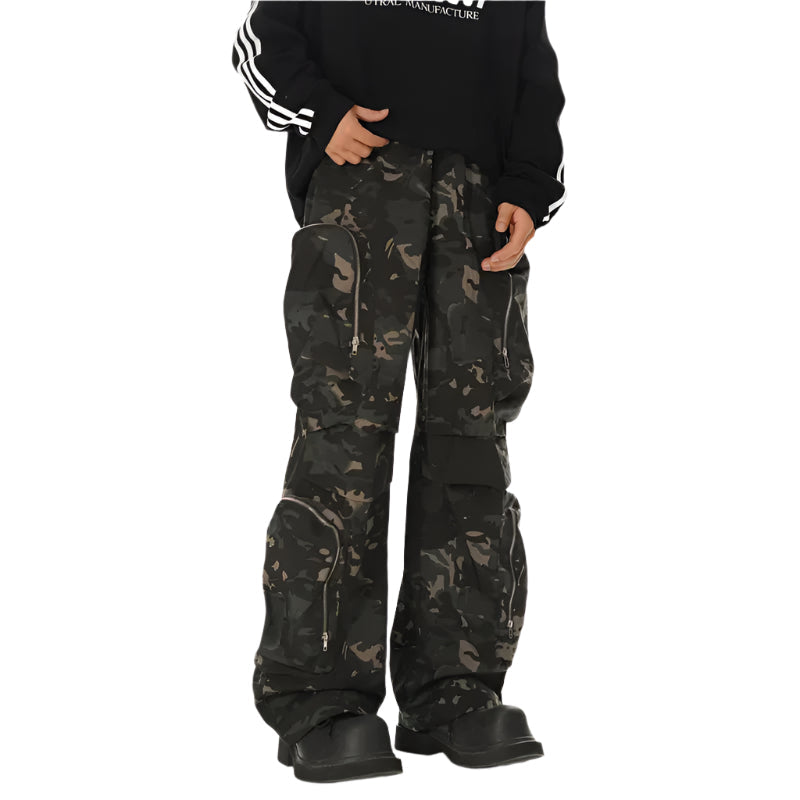 Tactical Camouflage Cyberpunk Pants