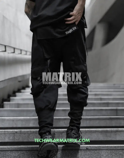 Tactical cargo pants with straps