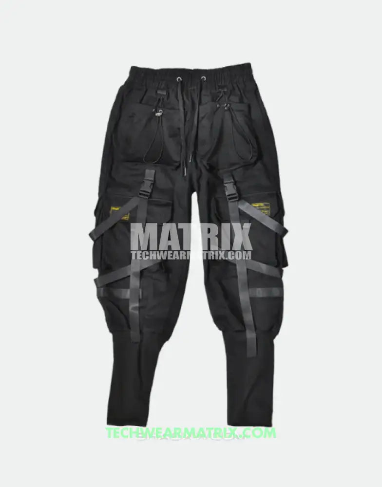 Tactical cargo pants with straps