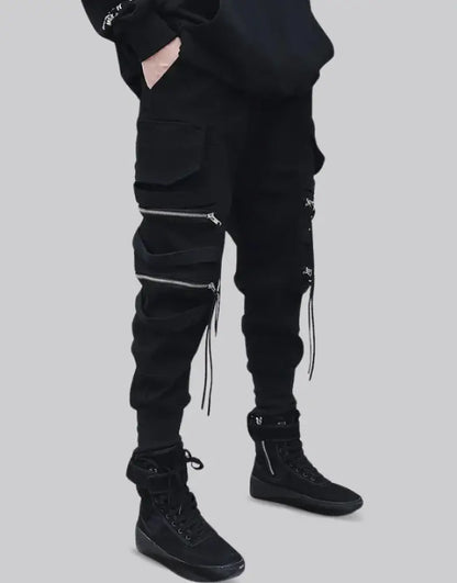 Tapered cargo pants techwear