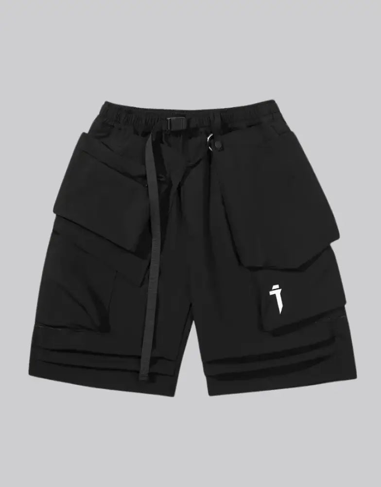 Techwear cargo shorts