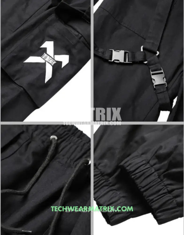 Techwear tapered pants