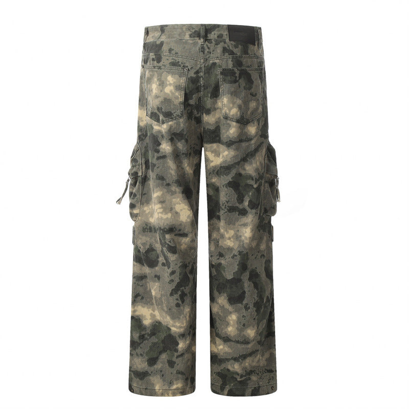 Tie Dyed Camouflage Cyberpunk Pants