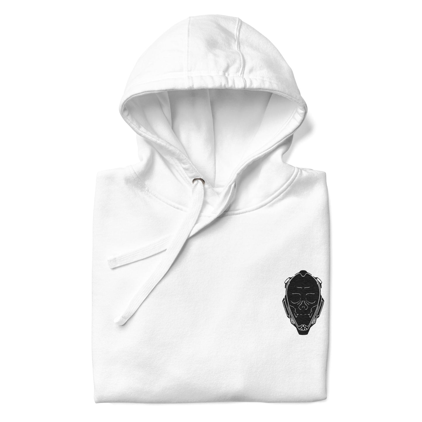 Timeless White Embroidered Hoodie