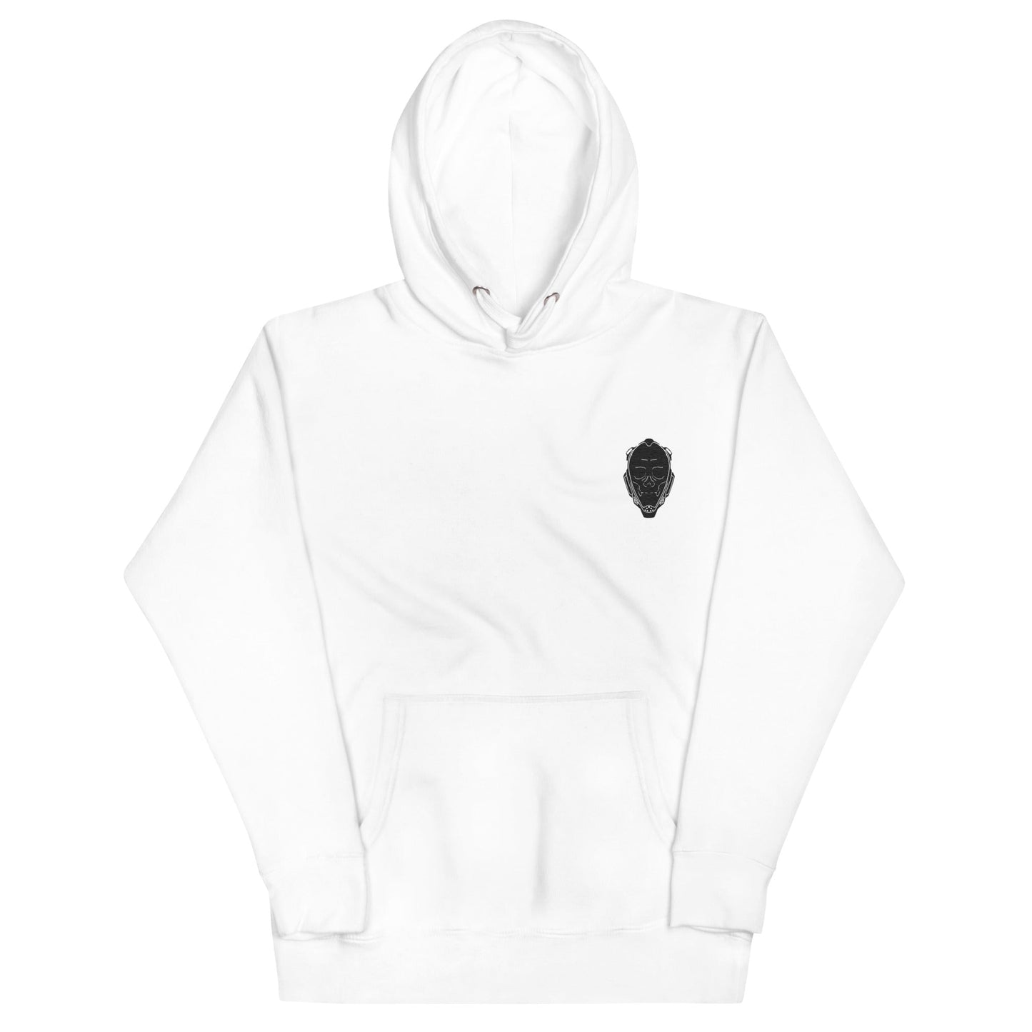 Timeless White Embroidered Hoodie