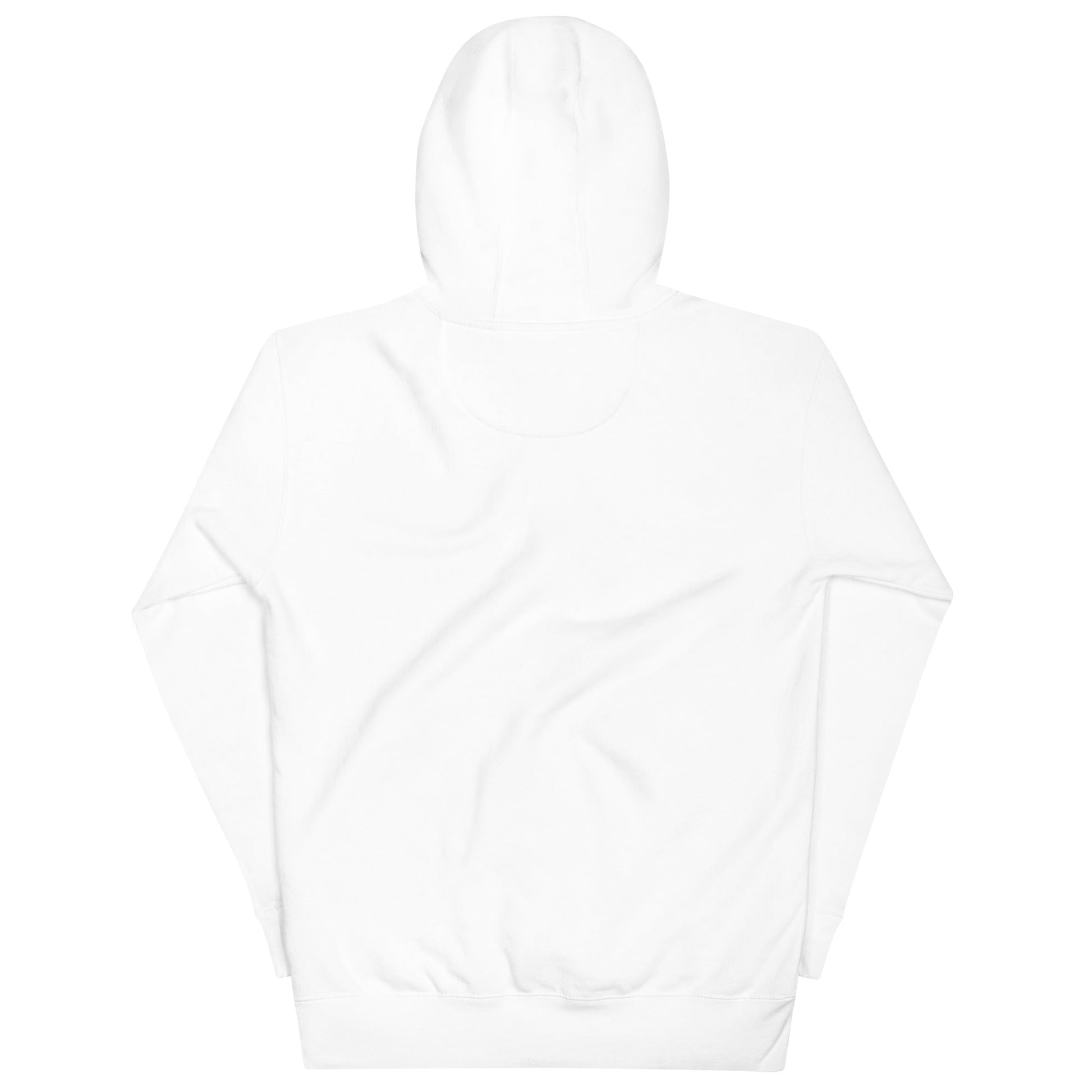 Trendy White Embroidered Hoodie