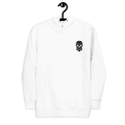 Unique White Embroidered Hoodie