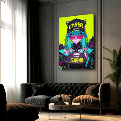 Vibrant Graffiti Cyberpunk Art | CYBER TECHWEAR®