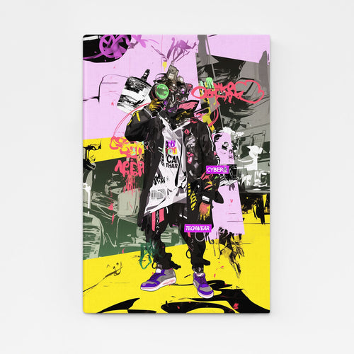 Vibrant Street Cyberpunk Art | CYBER TECHWEAR®