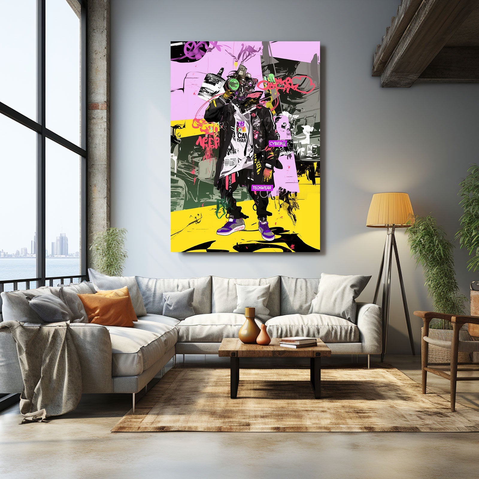 Vibrant Street Cyberpunk Art | CYBER TECHWEAR®