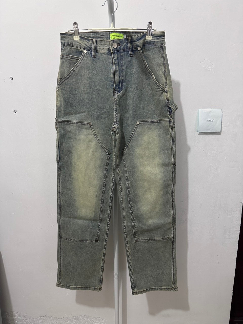 Washed Cyberpunk Denim Pants