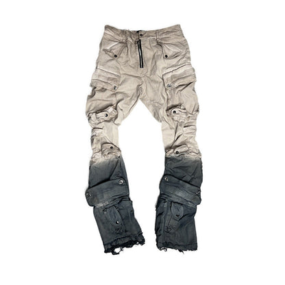 Washing Slim Casual Cyberpunk Pants