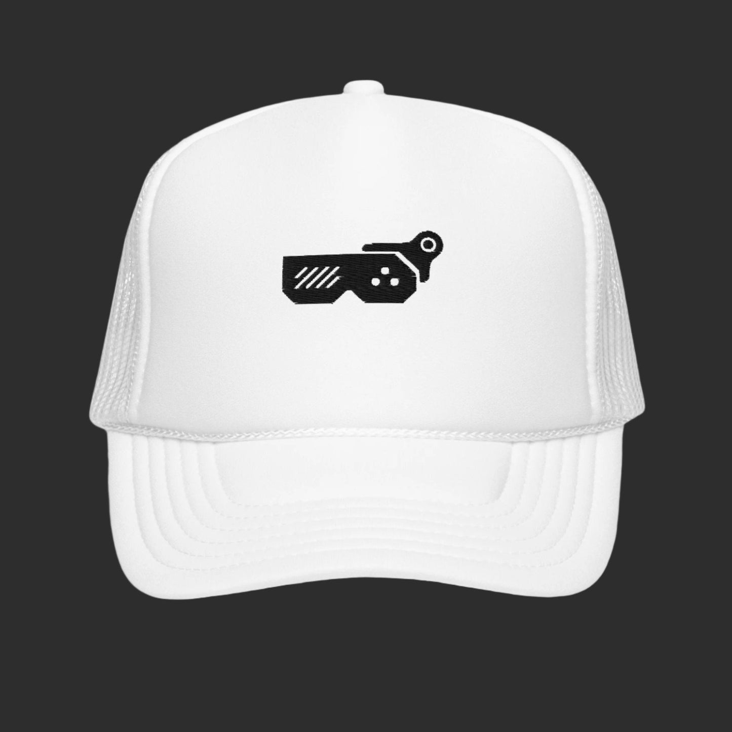 White Netrunner Trucker Hat